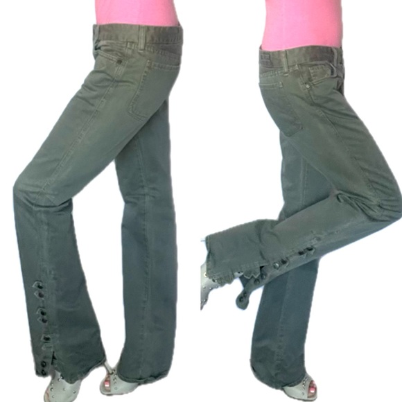 Citizens of humanity low rise, army, green jeans, size 27 - Picture 9 of 17